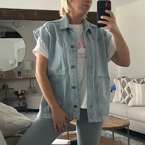 🛎️ Clearance Coton Club Oversize Jeans Vests Size XS thumbnail 5