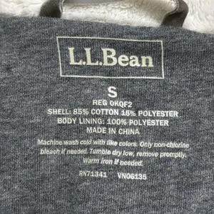 L.L. Bean Women’s Gray Full Zip Outdoor Faux Fur Lined High Neck Vest Gilet sz S thumbnail 8