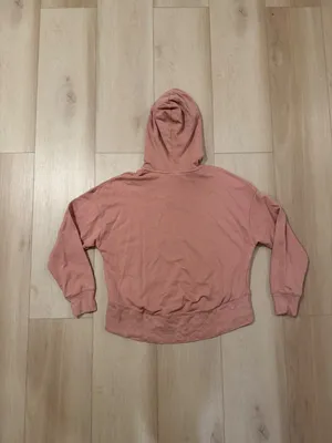 Nike Coral Cropped Hoodie Sweatshirt Women's Size Small thumbnail 5