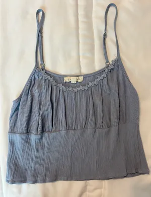 PacSun Flowy Blue Tank Top thumbnail 1
