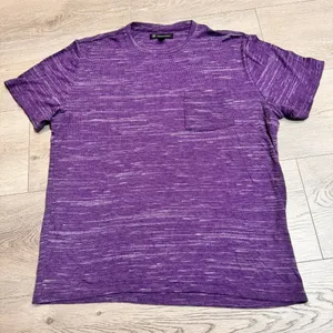 INC International Concepts Top Size Small‎ S Purple Texture Short Sleeve Shirt thumbnail 1