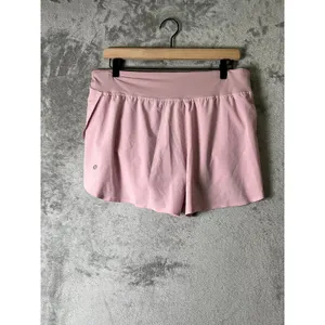 Lululemon Fast and Free Classic Fit Split Short 3‎ Pink Running Athletic Large thumbnail 3