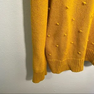 Old Navy Women's Size Large Hi Emotion‎ Pullover Sweater Mustard Yellow Crewneck thumbnail 5
