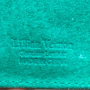 Vintage 1990'S Lillian Vernon Teal.Green Suede Change Purse Wallet thumbnail 2