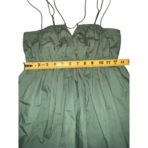 Abercrombie & Fitch Mini Dress Women Green Strappy Empire Waist Boho Feminine M thumbnail 8