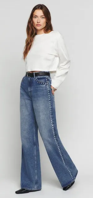 Reformation Cary High-Rise Slouchy Jeans thumbnail 1
