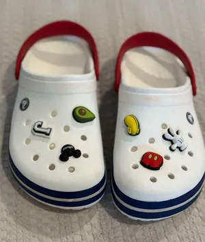 Crocs Crocband Clog White Red Blue with Disney Jibbitz Charms thumbnail 1