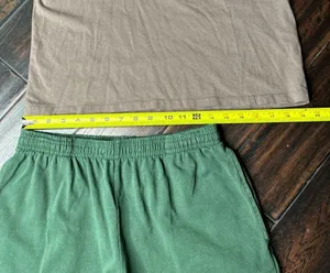 Tank top and shorts set cotton Los Angeles Apparel casual basic Summer coastal thumbnail 2
