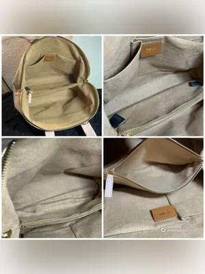 Fendi Chameleon Large Tote Bag 8BL114 Pink Leather Beige Canvas 2-Way Satchel thumbnail 10