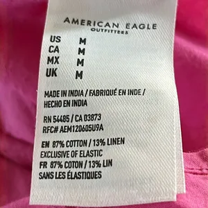 American Eagle Pink Lined Sundress with Adjustable Straps & Front Buttons-Medium thumbnail 10
