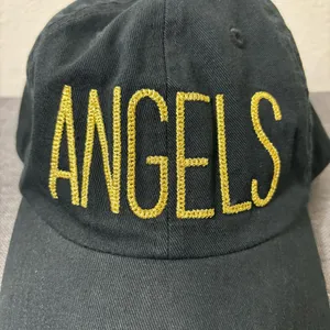 ’47 Brand Los Angeles Angels Black Cap Gold Script Embroidery Adjustable thumbnail 2