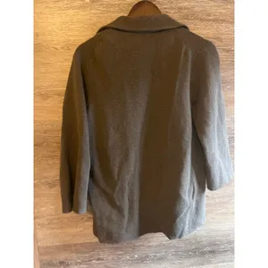 Quince Organic cotton knit blazer Heather brown size M cardigan open thumbnail 11