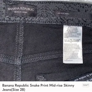Banana Republic Snake Print Mid-rise Skinny Jeans(Size 28) thumbnail 6