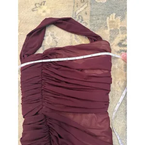 Michael Costello x REVOLVE Honor Mini Dress in Dark Plum XS NWT thumbnail 7