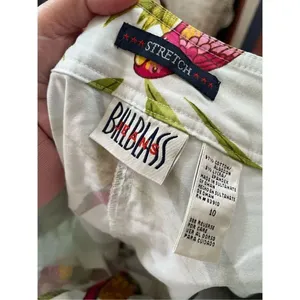 Vintage Bill Blass size 10 fun lighthearted Parrot themed capris. thumbnail 4