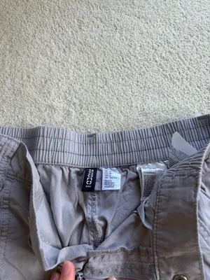 H&M Light Grey Divided Cargo Pants thumbnail 2