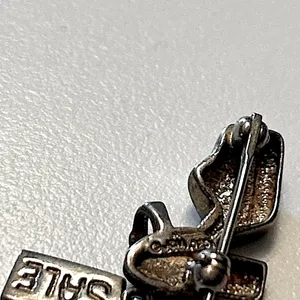 Mini silvertone platform shoe pin with SALE tag thumbnail 5