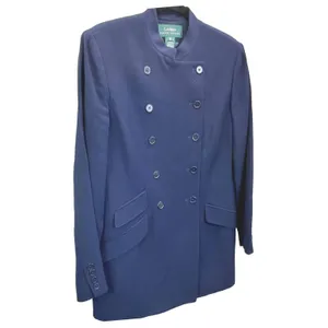 Lauren Ralph Lauren Blazer Outerwear Double Breasted Wool‎ Blend Navy Blue 10 thumbnail 4