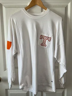 Pennant Tennessee Volunteers Game Day Long Sleeve Sparkle T-Shirt Sz Small Rocky Top thumbnail 2