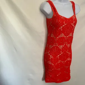 Intimately Free People Crochet Coverup Dress Sz M/L Festival Boho Resort Y2K thumbnail 5