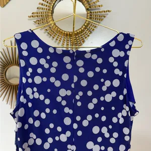 I Le New York - Blue Polka Dot Midi Dress thumbnail 6