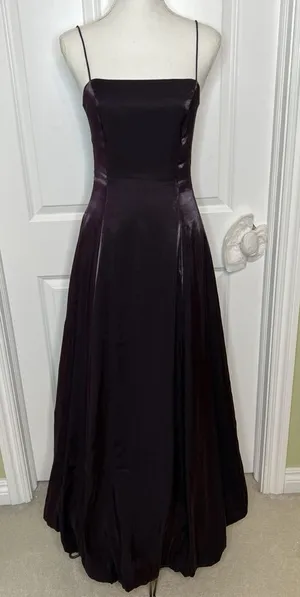Zum Zum by Niki Livas Iridescent Metallic Purple Maxi bubble hem Dress thumbnail 1