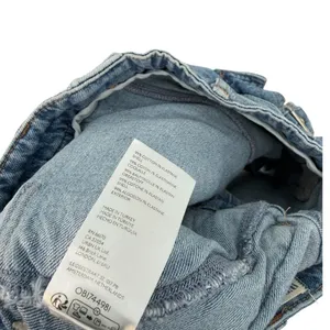 Free‎ People Denim Cargo Mini Skort Utility Pocket Buckle Blue Size 25 thumbnail 10