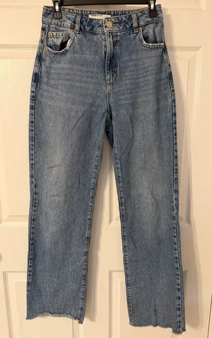 Garage Women's Straight Leg Jeans - Light Blue Wash thumbnail 1