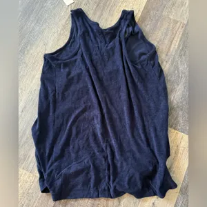 Target A New Day Women's Navy Blue Cotton Sleeveless Terry Mini Tank‎ Dress 3X thumbnail 3