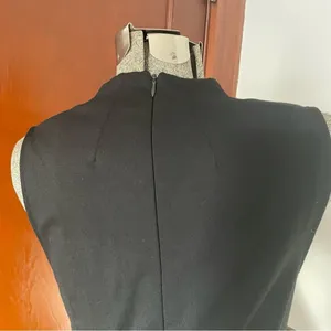 Lauren Ralph Lauren Classic Black V-Neck Dress thumbnail 7