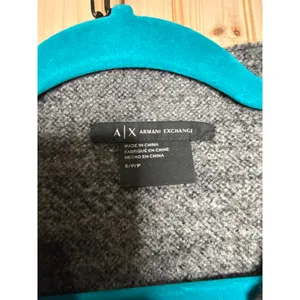 Armani Exchange 100% Wool Black Plaid Full Zip Jacket Cabincore Womens Sz S thumbnail 7