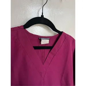 Cherokee Workwear Wine Scrub Top Woman’s Size XS thumbnail 4