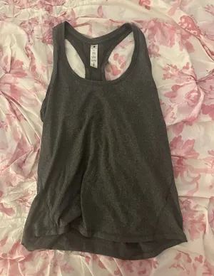 Yogalicious Tank Top Size S Gray Athletic Racerback thumbnail 1