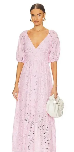 Sanctuary Eyelet V-Neck Maxi Dress NWT thumbnail 1