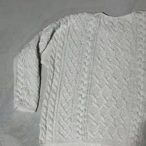 Vintage Abercrombie & Fitch Cable Knit Sweater Hand Made Grandpacore SZ S Thick thumbnail 12