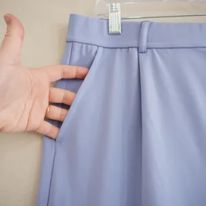 Halara High Waisted Wide Leg Pleated Trousers Periwinkle Blue Size L Regular NWT thumbnail 3