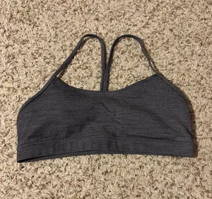 Lululemon Heathered Grey Y Flow Bra thumbnail 1