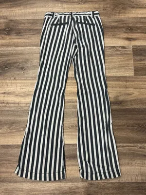 Free People Striped Linen Blend Pants Women’s 2 thumbnail 2