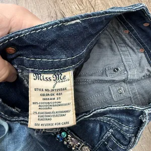MISS ME Signature Skinny‎ Crop Colorful Jewel Embellished Jeans Size 25 thumbnail 4