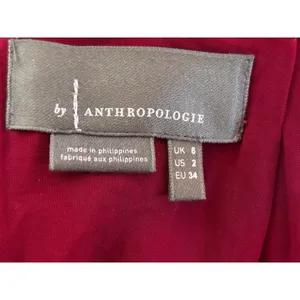 Anthropologie Montie Connie Velvet Mini Skirt size 2‎ Jewel Tone Ruched thumbnail 10