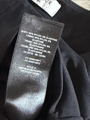 Aritzia Contour Black Crewneck Cropped Long Sleeve Top Size Small thumbnail 5