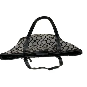 Nine West Womens Black and White Large Handbag Shoulder Bag SKU 1460 thumbnail 3