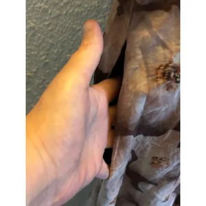 Melloday brown floral maxi sun dress adjustable lined Large boning smocking thumbnail 8