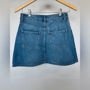 H&M Divided‎ Blue Denim High Waisted Mini Skirt Size 6 thumbnail 3