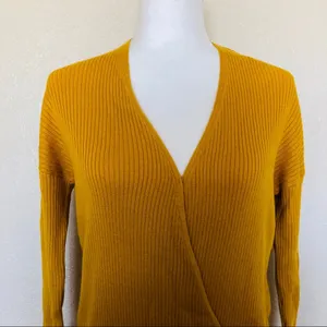 Elodie Ribbed Wrap Sweater NWT thumbnail 4