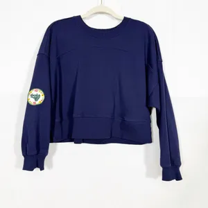 Gola X Anthropologie Pass Back Sweatshirt The Summit Navy Blue Patch Logo Crew thumbnail 2