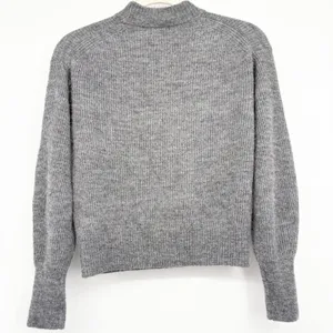 Quince Womens Baby Alpaca Wool Blend Ribbed Crew Neck Sweater Charcoal Size XS thumbnail 8