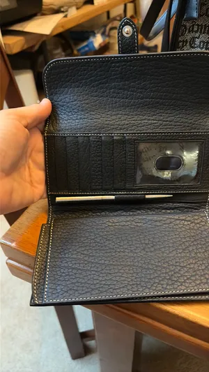 Dooney & Bourke Black Pebbled Leather Snap Wallet thumbnail 4