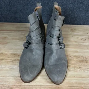 Lucky Brand Loreniah Grey Suede Buckle Moto Ankle Boots 7.5 M LK-LORENIAH thumbnail 9