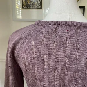 Vintage 70s Foxmoor Mauve Purple Sweater XS thumbnail 6